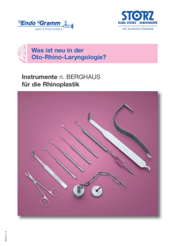 Instrumente n. BERGHAUS f&uuml;r die Rhinoplastik Was ist - Karl Storz