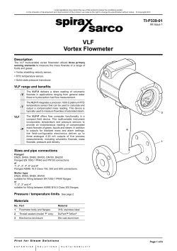 VLF Vortex Flowmeter
