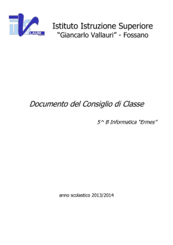 ISTITUTO TECNICO INDUSTRIALE STATALE “G.VALLAURI”
