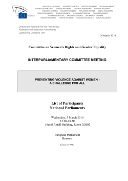 Final List of Participants