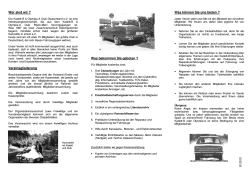 Info-Flyer - Kadett-B und Olympia-A Club Deutschland eV 1987