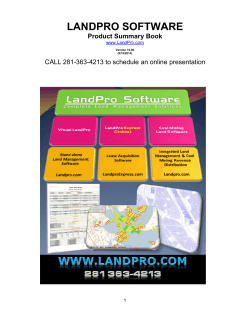 LandPro Info Book - Download Technologies