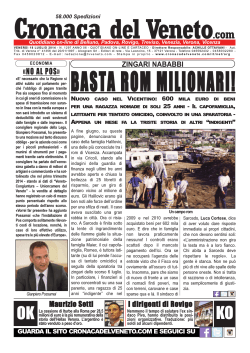 La Cronaca del Veneto 18 luglio 2014