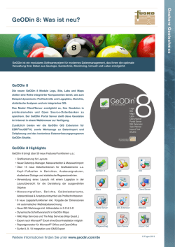 GeODin 8: Was ist neu?