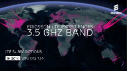 Ericsson LTE Experiences