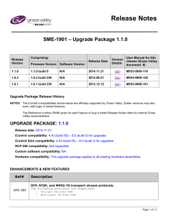SME-1901 v110 Release Notes