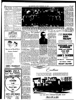 Hackettstown NJ Gazette 1961-1962
