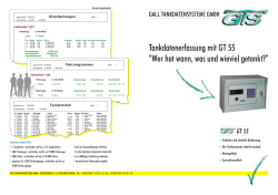 Tankdatenerfassung mit GT 55 “Wer hat wann, was - NRT Elektro
