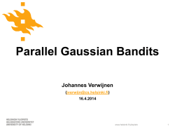 Parallel Gaussian Bandits (slides)