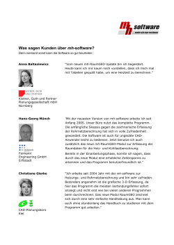 Was sagen Kunden über mh-software? - mh-software GmbH