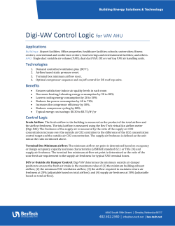 Digi-VAV Control Logic for VAV AHU - Bes