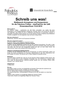 Schreib uns was!