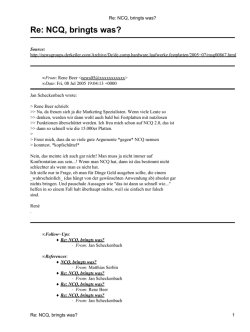 Re: NCQ, bringts was? - Derkeiler.com