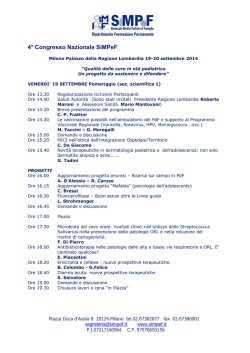 Clicca qui per scaricare il PROGRAMMA