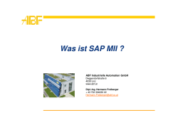 Was ist SAP MII ?