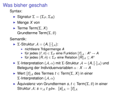Was bisher geschah