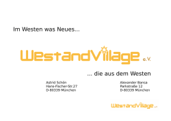 Im Westen was Neues... die aus dem Westen