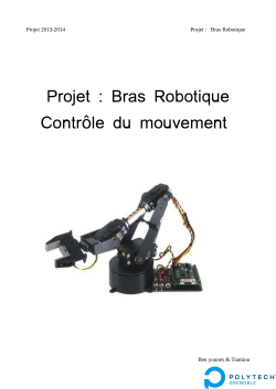 Projet : Bras Robotique Contr le du mouvement ô
