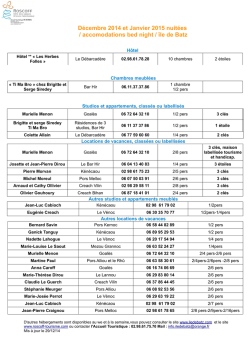 H&eacute;bergements &agrave; la nuit&eacute;e en d&eacute;cembre/janvier. pdf
