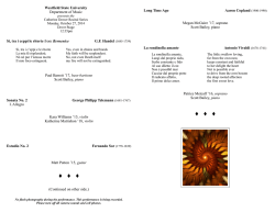 Musicale Oct 27, 2014 - Westfield State University