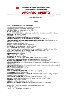 ARCHIVIO APERTO