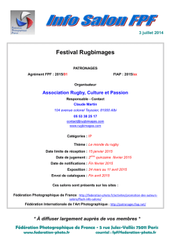 Document - F&eacute;d&eacute;ration Photographique de France