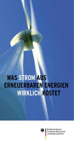 Was Strom aus erneuerbaren Energien wirklich kostet - Heuersdorf