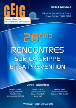 Jeudi 3 avril 2014 - Universit&eacute; Claude Bernard Lyon 1