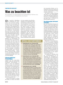 Was zu beachten ist - Deutsches Ärzteblatt