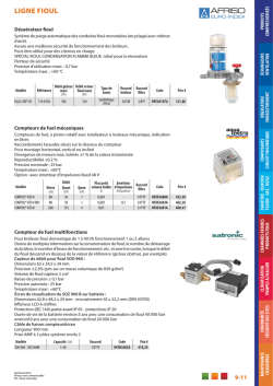 GFF • Tarif Froid Climatisation Chauffage • Mise à jour Juillet 2014