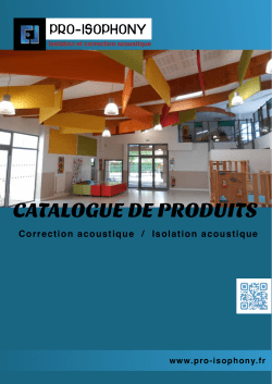 Catalogue de produits - Pro