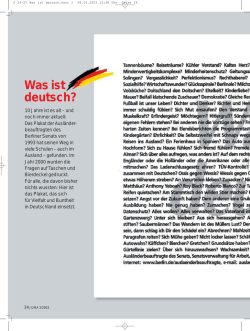 JUMA 3/03, S 24-25, Was ist deutsch? - iundervisning.dk