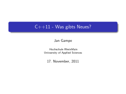 C++11 - Was gibts Neues?