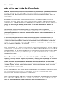 Jetzt ist klar, was k&uuml;nftig das Wasser kostet - Haidm&uuml;hle