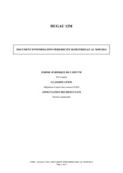 dip semestrielle au 30/09/2014
