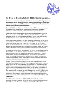 Im Breza in Kroatien hat sich 2010 m&auml;chtig was getan! - Kinder