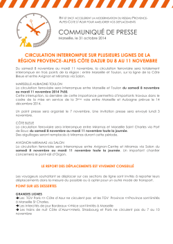 CP RFF_SNCF - coupure du wwek end du 11 novembre
