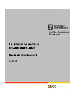 Guide de cheminement &agrave; la ma&icirc;trise
