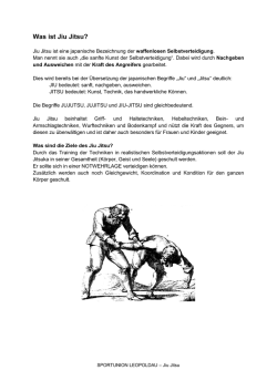 Was ist Jiu Jitsu? - Sportunion Leopoldau
