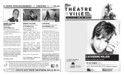 CATHERINE MAJOR - Théâtre de la Ville