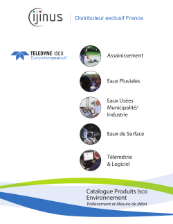 Catalogue Produits Isco Environnement