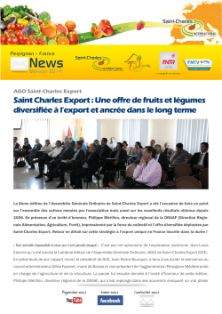 News-AGO-SCE-2014 - Saint Charles International