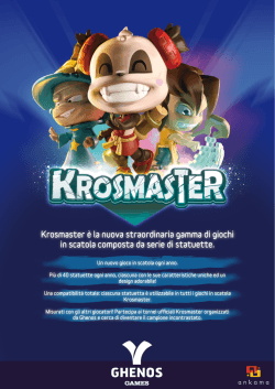 Scarica il catalogo dei prodotti Krosmaster