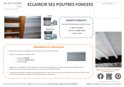 &Eacute;claircir ses poutres fonc&eacute;es