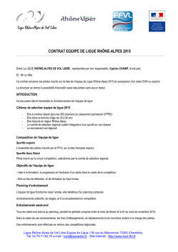 Contrat type LRAVL Equipe 2015 - Ligue Rhône