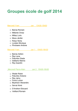 Groupes e_cole de golf 2014