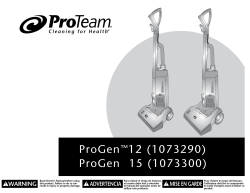 ProGen™12 (1073290) ProGen 15 (1073300)