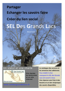 [SelDesGrandsLacs] Le SEL de Biscarrosse.