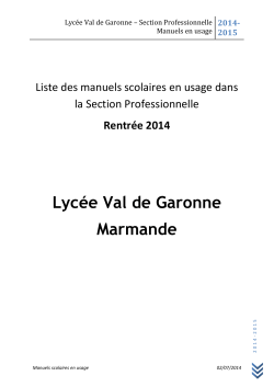 manuels sco SEP rent.. - Lycée Val de Garonne