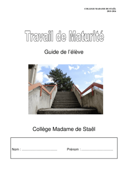 Guide TM 2015-16 - République et canton de Genève